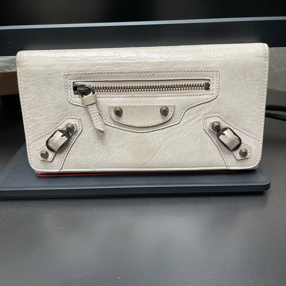 Balenciaga Cream Wallet